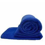Cobertor Manta Solteiro em Microfibra Antialérgica Azul Claro com 200g/m² 1,50 X 2,20 M – Mrc Enxoval