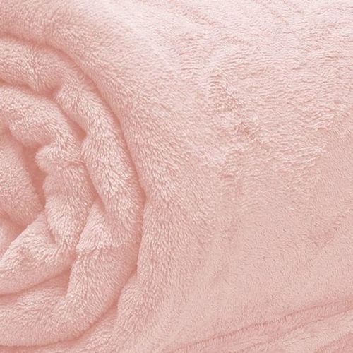 Cobertor Manta Microfibra 110 X 150 Cm Rosa Claro