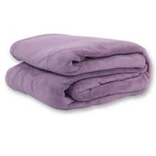 Cobertor Manta Microfibra Casal Padrão Roxa - Le