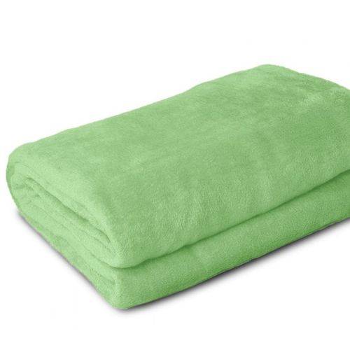 Tudo sobre 'Cobertor Manta Microfibra Verde Claro Casal - LA'
