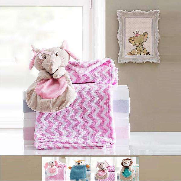 Cobertor / Manta para Bebê com Naninha - Corttex