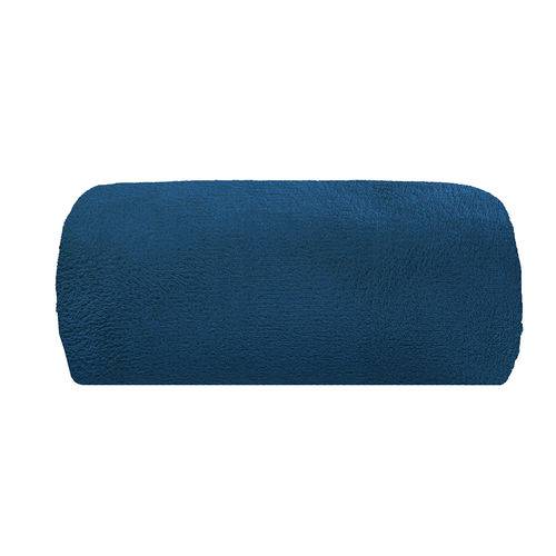 Cobertor Microfibra Liso 180g Casal 220x180 Azul Marinho Camesa