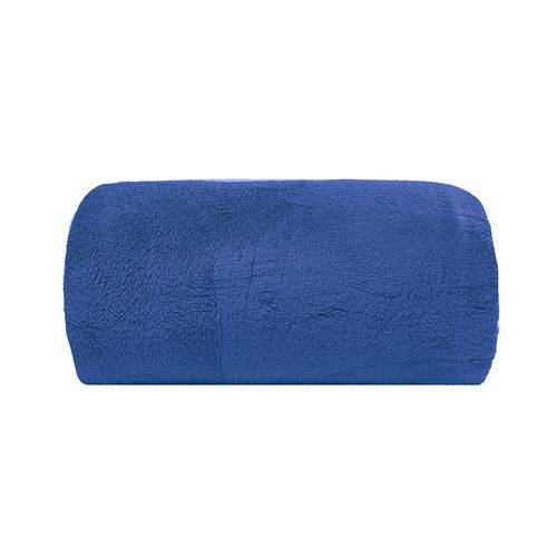 Cobertor Microfibra Liso 180g Casal 220x180 Azul Royal Camesa