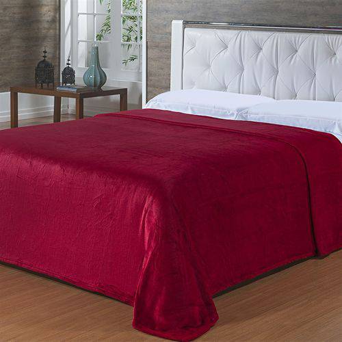 Cobertor Microfibra Toque de Seda Casal 1,80 X 2,20 Niazitex Vermelho