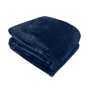 Cobertor Naturalle Fashion Super Soft Solteiro - Gramatura: 300g/m² Marinho - Azul Marinho