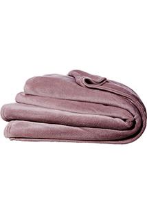 Cobertor Casal Blanket Flannel Rosa Mauve - Kacyumara