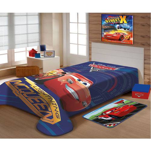 Cobertor Solteiro Infantil Disney Carros Toque Macio Jolitex