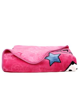 Cobertor Solteiro Jolitex Raschel Disney Rosa Pink