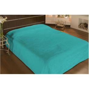 Cobertor Solteiro Microfibra Liso 1,50x2,20m Verde Petróleo - Camesa