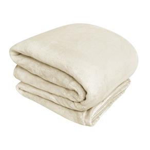 Cobertor Sultan Soft Premium Queen - BEGE CLARO