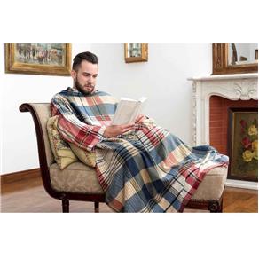 Cobertor Tv com Mangas Solteiro 1.60x1.30m - Bege