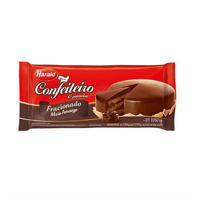 Cobertura Chocolate Barra Confeiteiro- Fracionado - Meio Amargo -