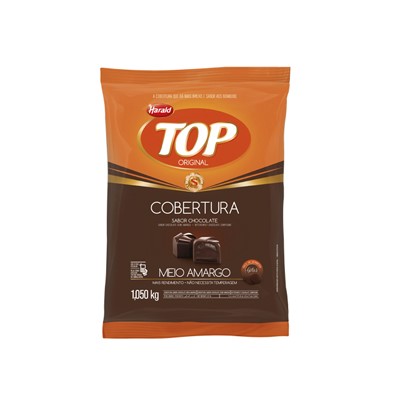 Cobertura Chocolate em Gotas Top - Meio Amargo - 1,050 Kg
