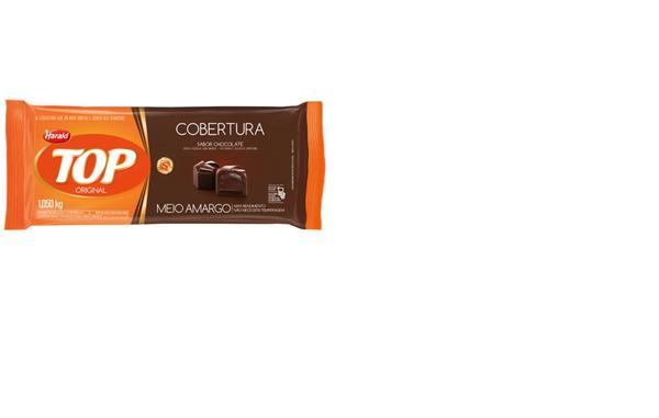 Cobertura Chocolate Meio Amargo Top 1,050 Kg Harald