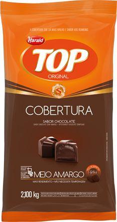 Cobertura de Chocolate Meio Amargo Top Gotas 2,1kg - Harald