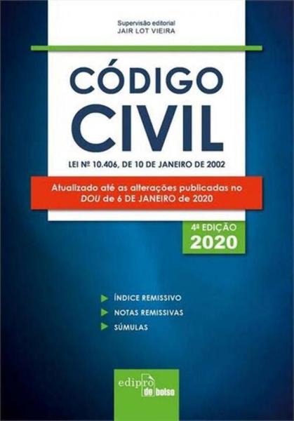 Código Civil - 04Ed/20 - (Bolso) - Edipro