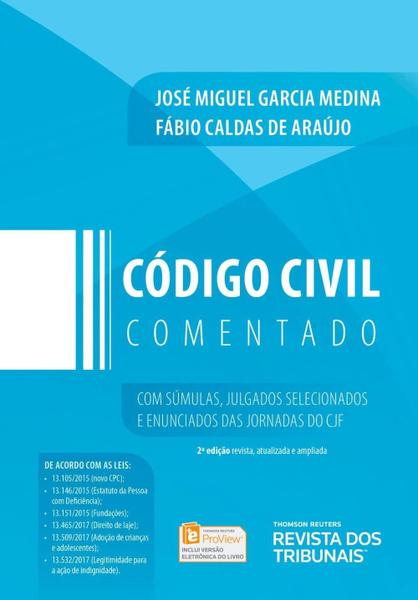 Código Civil Comentado - 2ª Ed. 2018 - Rt
