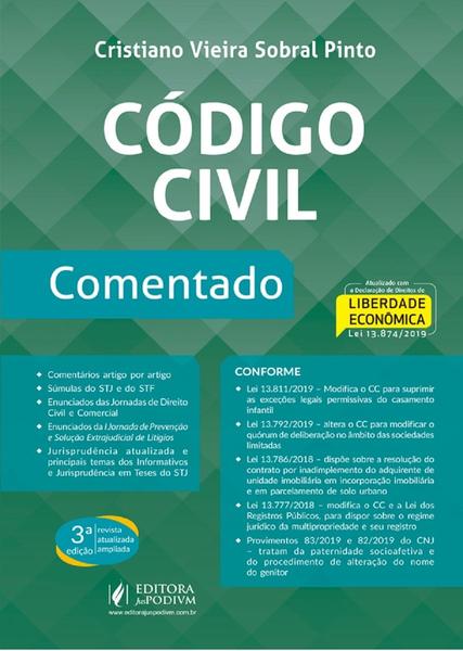 Código Civil Comentado - 3ª Edição (2020) - Juspodivm