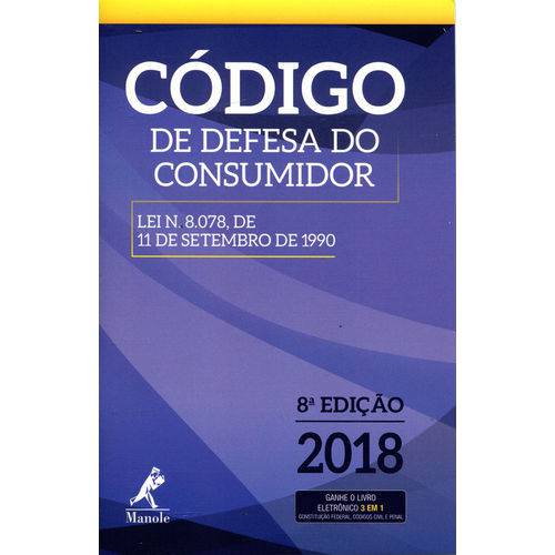 Código de Defesa do Consumidor - 8ª Edição 2018