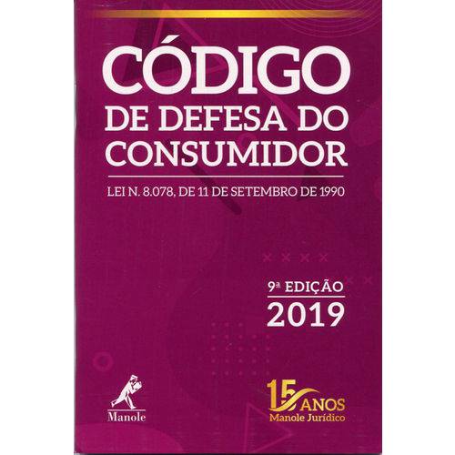 Código de Defesa do Consumidor - 9ª Edição (2019)