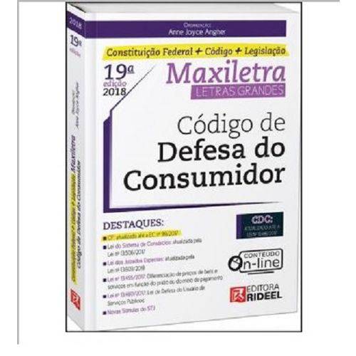 Codigo de Defesa do Consumidor - Maxiletra - Rideel