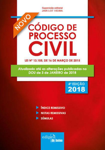 Codigo de Precesso Civil 2018 - Mini - Edipro