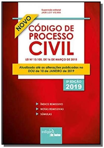 Codigo de Processo Civil - 05ed/19 - Mini - Edipro