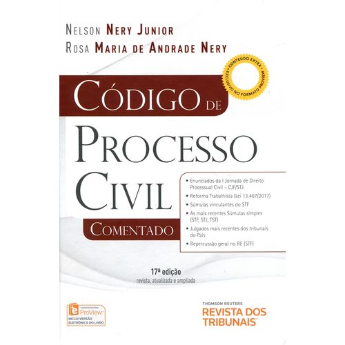 Código de Processo Civil Comentado - 17ª Edição (2018)