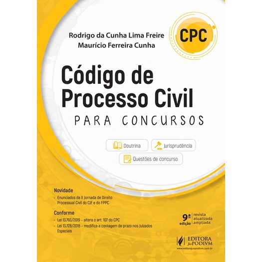Codigo de Processo Civil para Concursos - Juspodivm