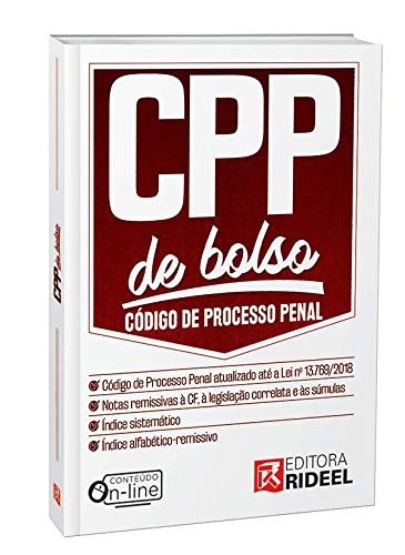 Código de Processo Penal - CPP de Bolso (2019) - Rideel