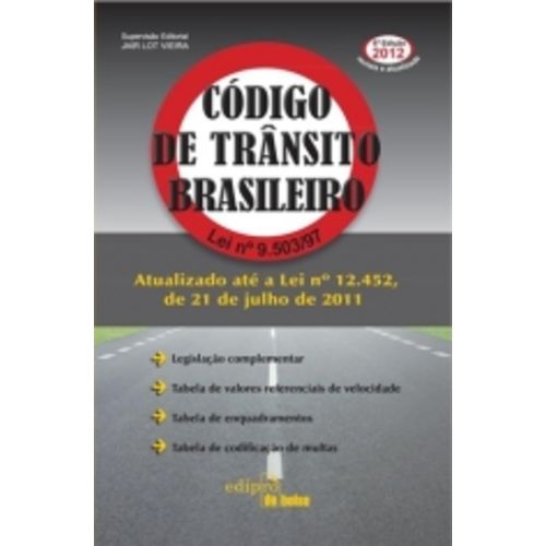 Codigo de Transito Brasileiro - Bolso - Edipro - 6 Ed