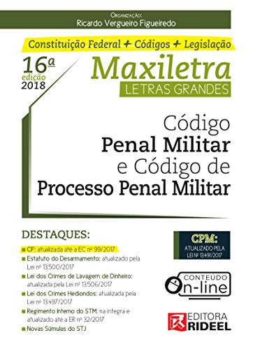 Código Penal Militar e Processo Penal Militar (MAXILETRA)