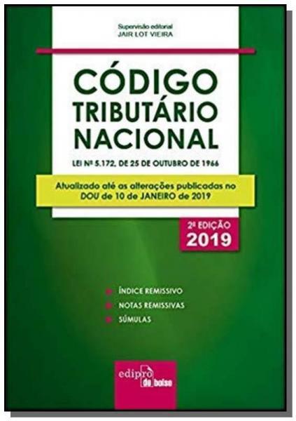 Codigo Tributario Nacional - 02ed/19 - Mini - Edipro