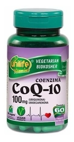 Coenzima Co Q-10 - 60 Cápsulas (Ubiquinona) Unilife