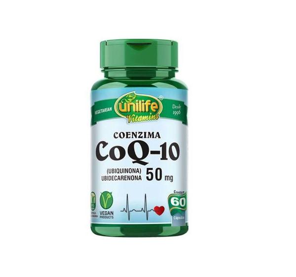 Coenzima Coq-10 Ubiquinona 50mg 60 Cápsulas Unilife