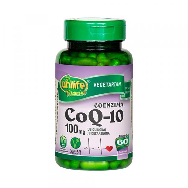 Coenzima Q-10 100mg (ubiquinona) 60 Cápsulas Unilife - Unilife Vitamins