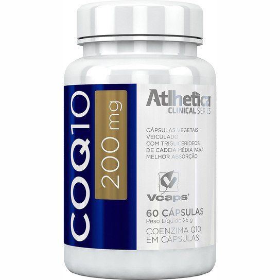 Coenzima Q10 200mg - 60 Cápsulas - Atlhetica - Atlhetica Nutrition