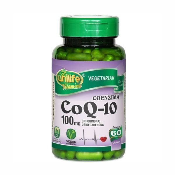 Coenzima Q10 100mg - 60 Cápsulas - Unilife