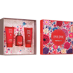 Tudo sobre 'Coffret Amor Amor Perfume Feminino Eau de Toilette 50ml + Body Lotion 50ml + Gel de Banho 50ml'