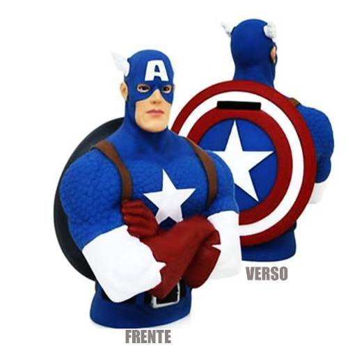 Cofre Busto Capitão América Marvel Original