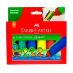 Cola Colorida 6 Cores Faber Castell Plastipaint 23g