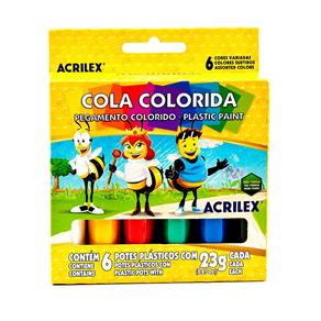 Cola Colorida 6 Cores Sortidas Acrilex