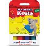 Cola Colorida Koala com 04 Cores 25g Delta