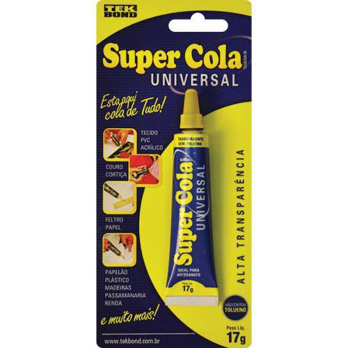 Cola de Alta Resistencia Universal 17g. Cx.C/12 Tekbond