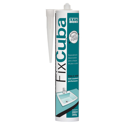 Cola de Silicone 380 G Fixa Cuba Tekbond