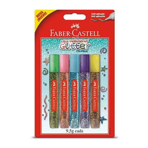Cola Glitter 5 Cores Faber Castell