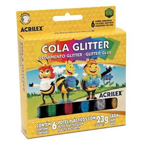 Cola Glitter com 6 Cores 23gr - Acrilex