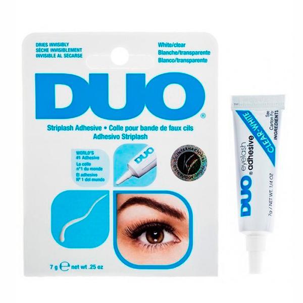 Cola para Cílios Duo Branca Transparente Eyelash Adhesive Clear-White