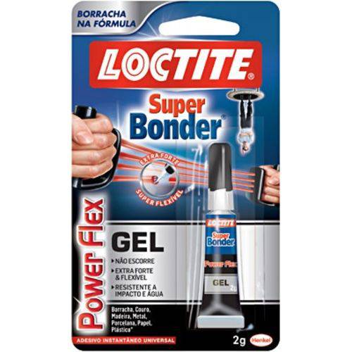 Tudo sobre 'Cola Super Bonder Henkel 2g Power Flex Gel- Loctite'
