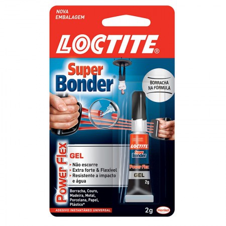 Cola Super Bonder Power Flex Gel 2g Loctite - 2078040 - Henkel